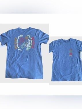 NWT Urban Outfitters Re.Purpose Be Kind Recycle T-Shirt Sz S Blue Comfy Soft Tee